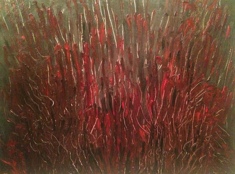R   .....   "Gathsemene"   .....   39" x 31" x 1,1/2" Oil on Stretched Canvas Gallery Wrap.