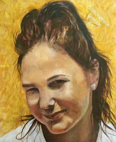 X Commissioned Portrait Nicola M. SOLD #11